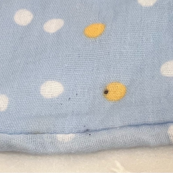 Parents Choice Lovey Blue Muslin Bunny Rabbit Polka Dot Security Blanket Rattle* - Picture 11 of 12